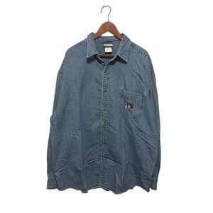 🐭 Vintage Walt Disney World Denim Shirt size XXL